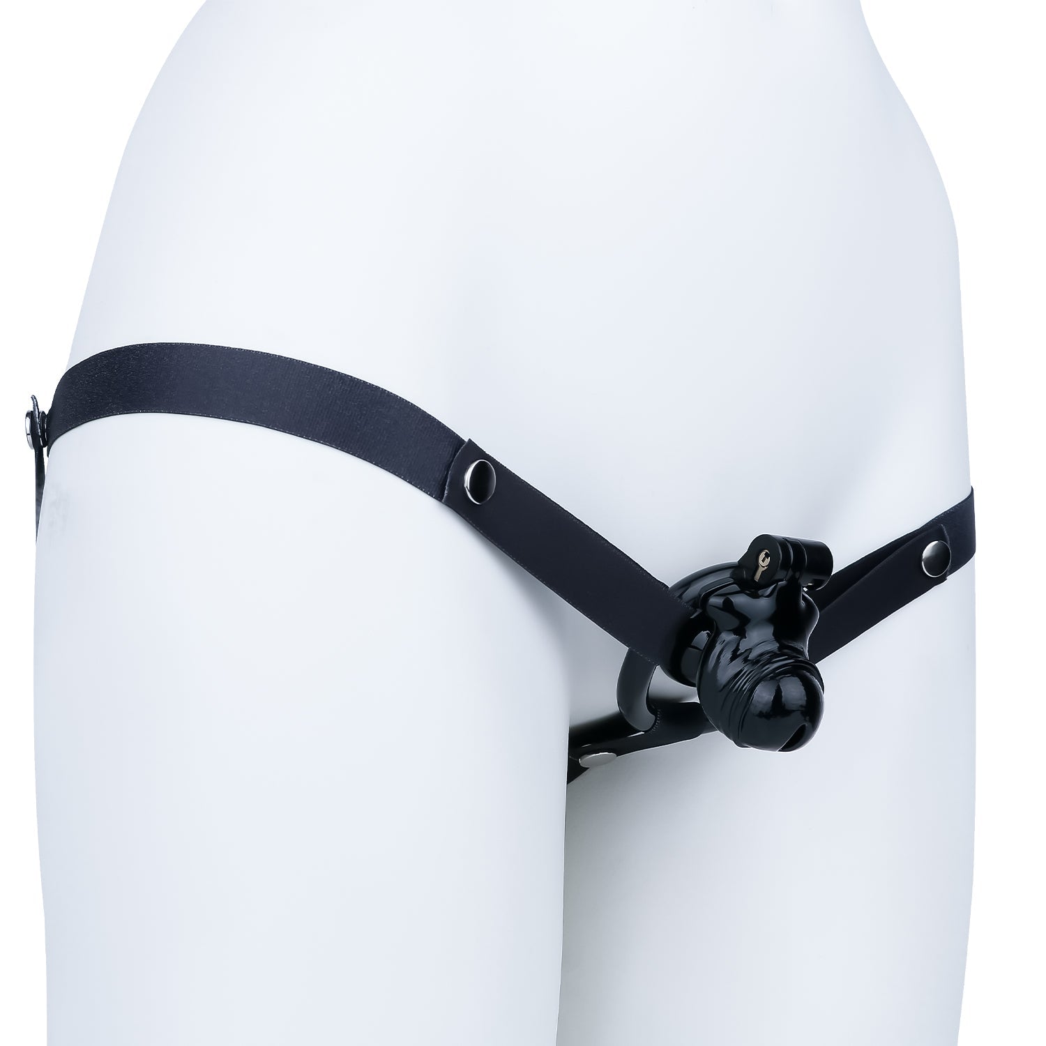 Bionic-Texture Inverted ABS Chastity Cage