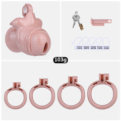 Bionic-Texture Inverted ABS Chastity Cage