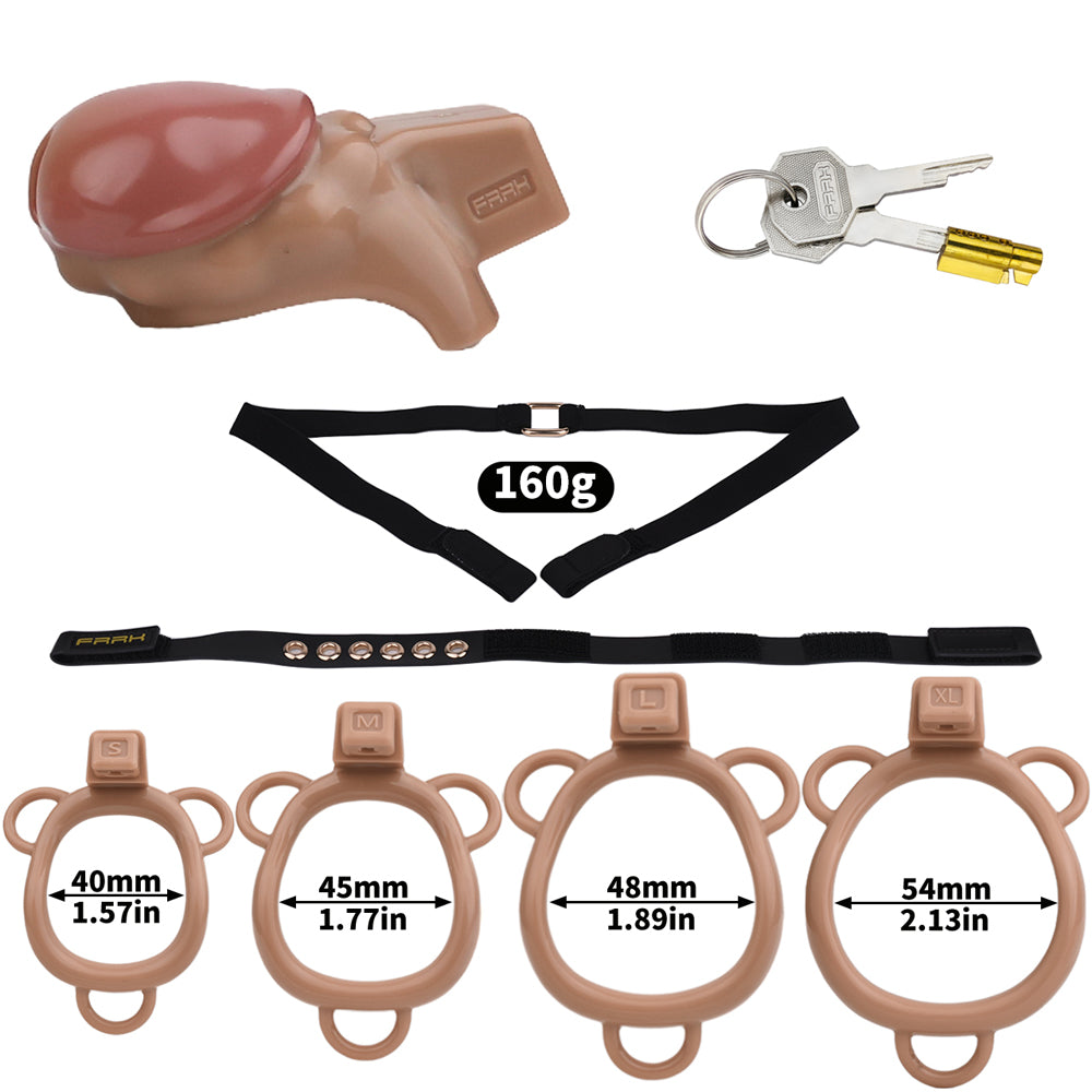 Realistic Penis Resin Chastity Cage