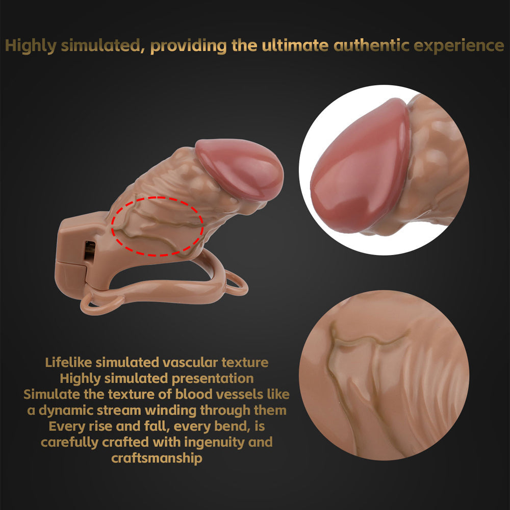 Realistic Penis Resin Chastity Cage