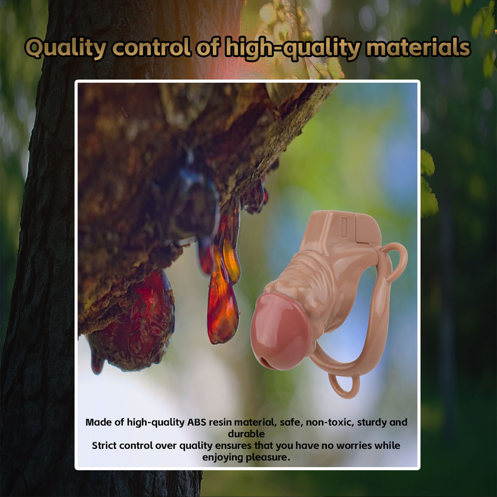 Realistic Penis Resin Chastity Cage