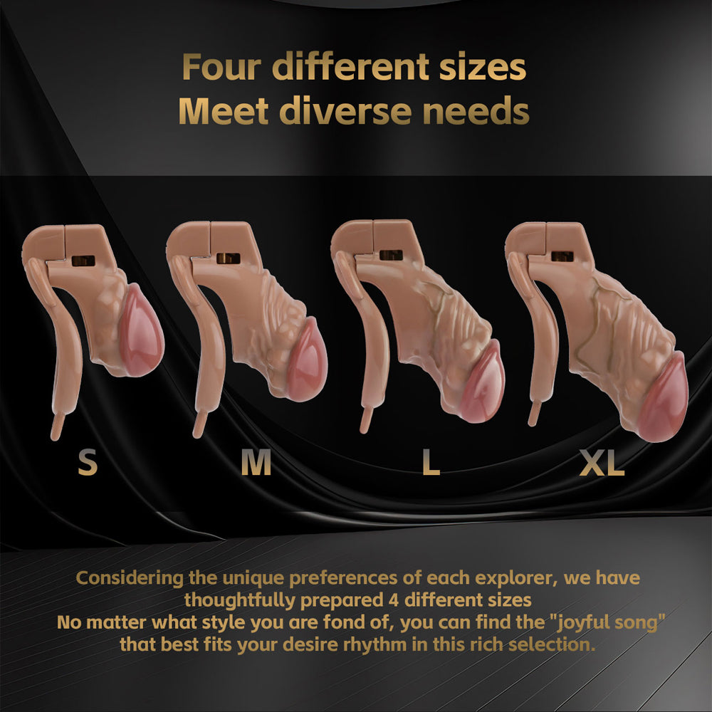 Realistic Penis Resin Chastity Cage