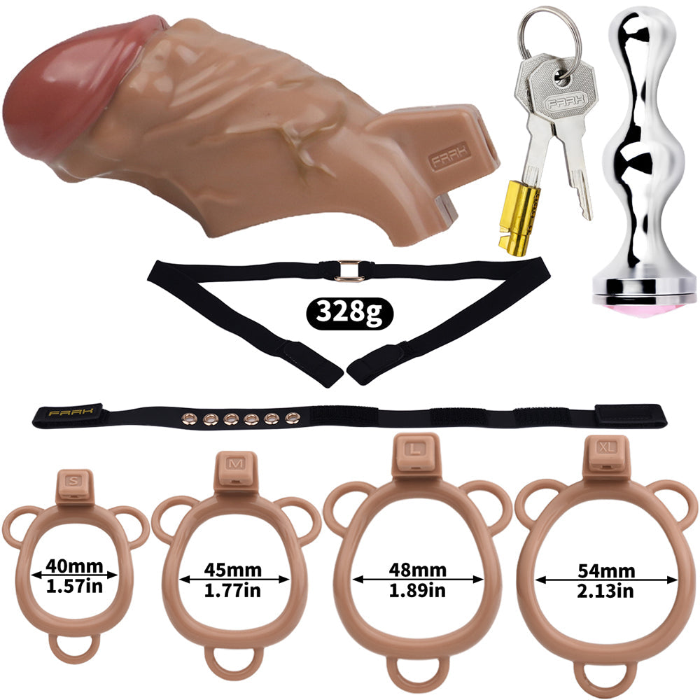 Realistic Penis Resin Chastity Cage