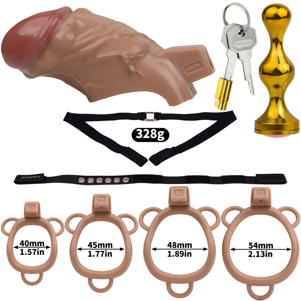 Realistic Penis Resin Chastity Cage