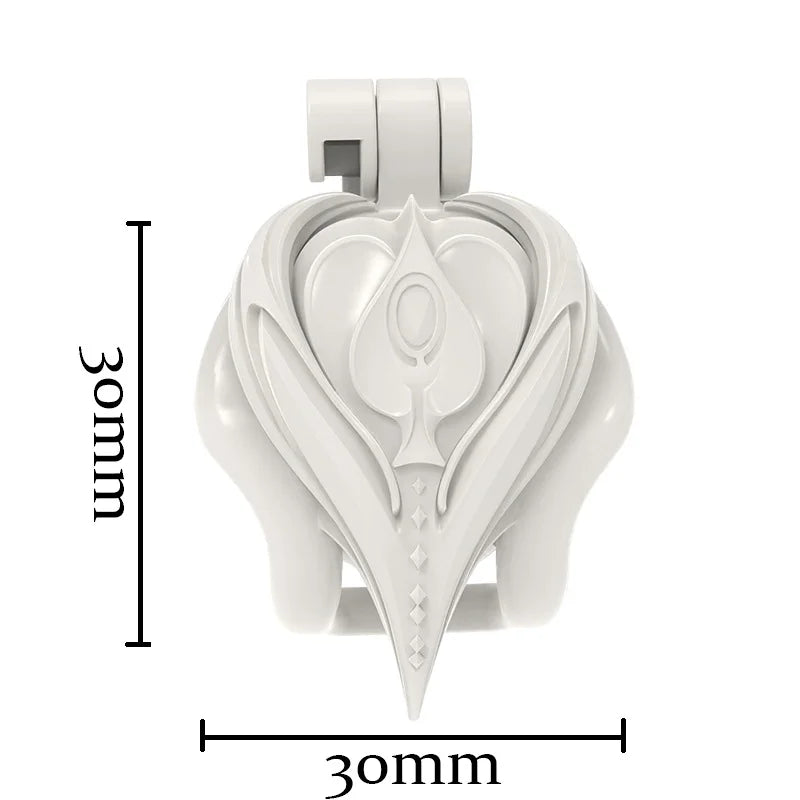Ultra-compact resin shield chastity cage 30 mm dimensions