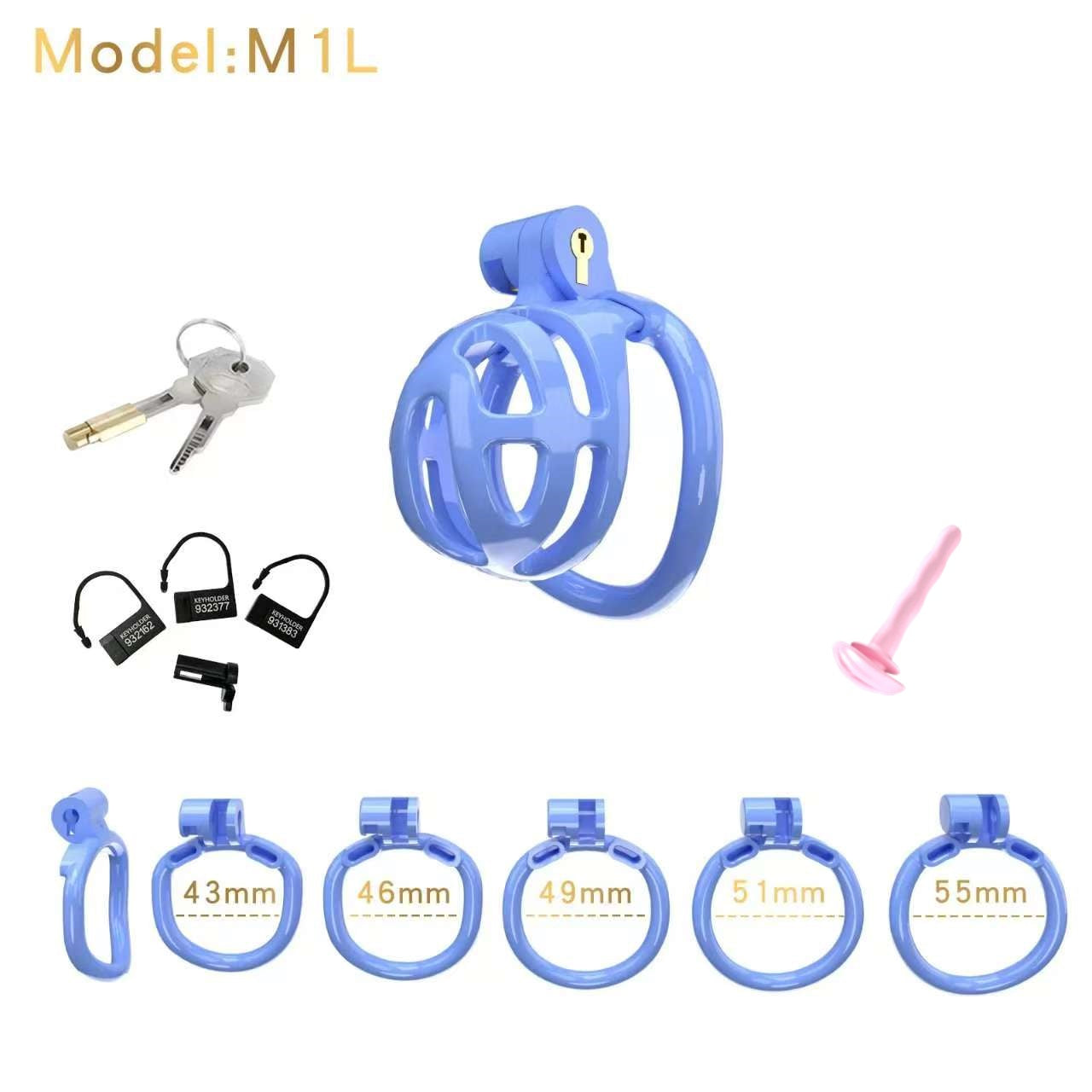 Small Chastity Cage 5 with Catheter Colors to choose
