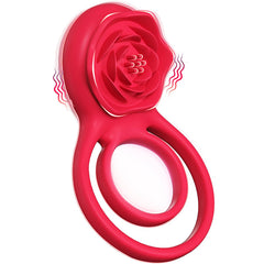 Rose Shaped Vibrating Cock Ring