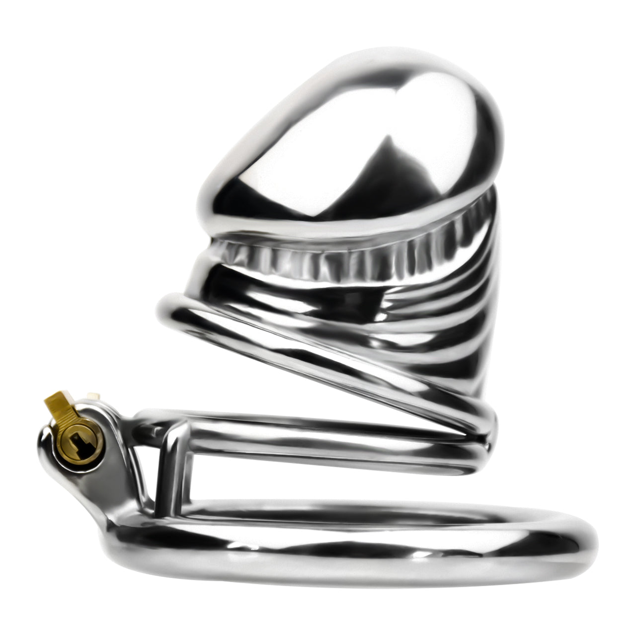 Side view of the JTS S216 Medium cage with circular base ring and integrated lock
