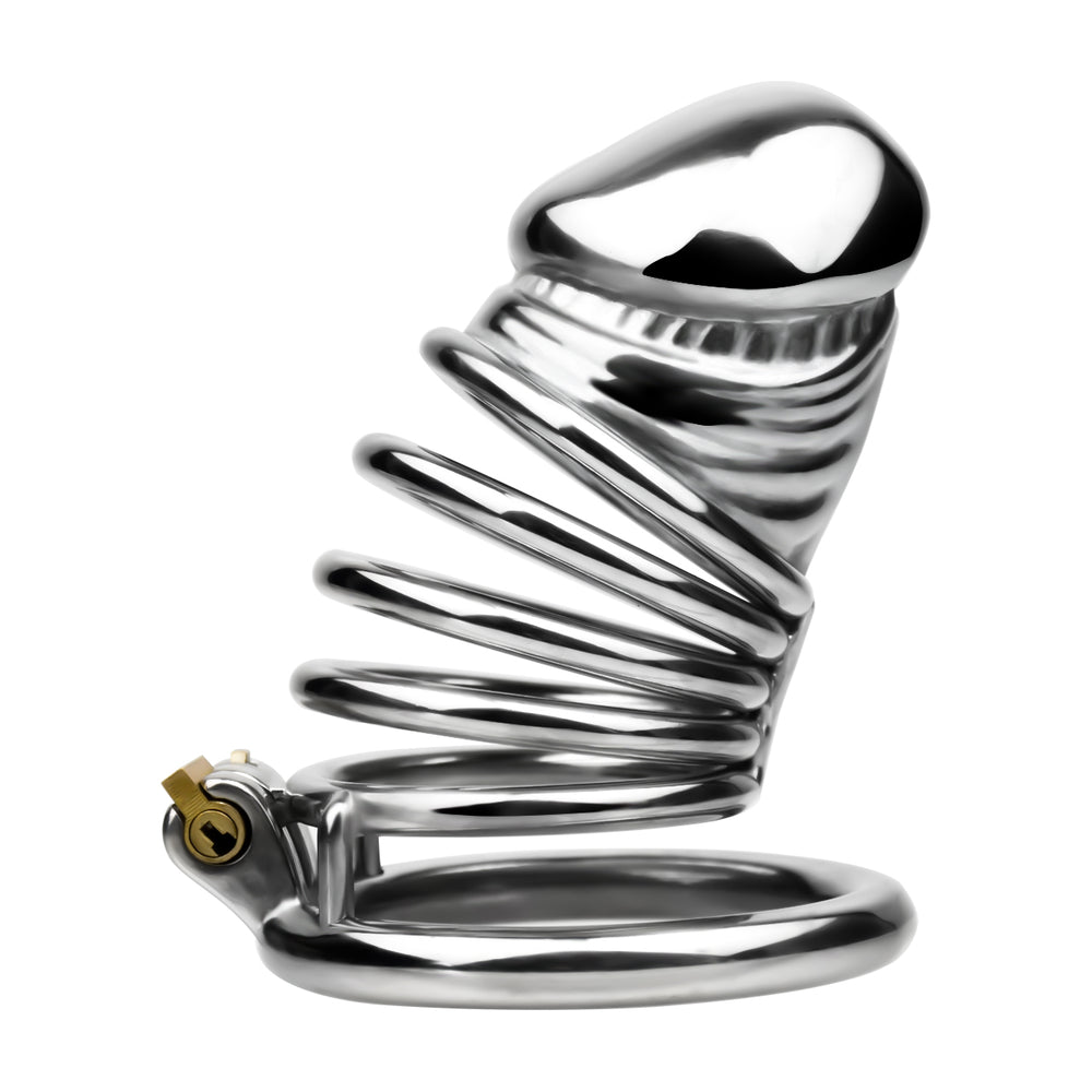 Side view of the JTS S216 XXL cage with circular base ring and rounded enclosed tip

