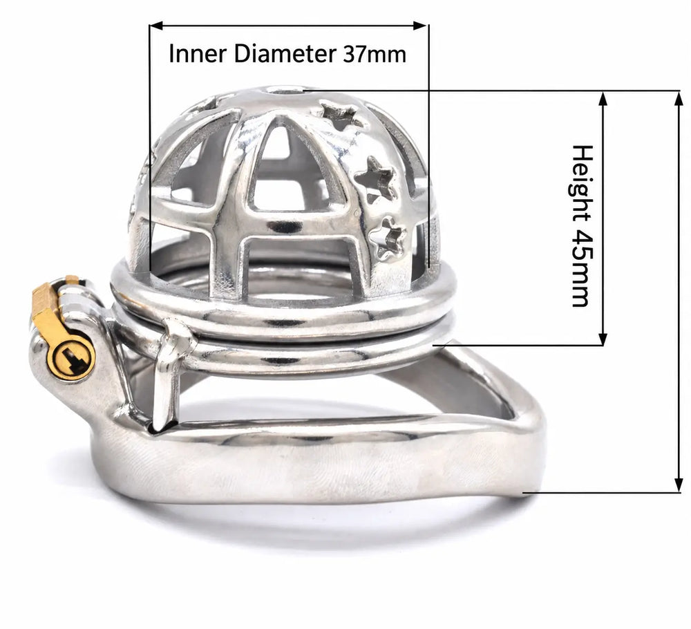 JTS S221 Small curved-ring size diagram showing a 37 mm inner diameter and 45 mm cage height	