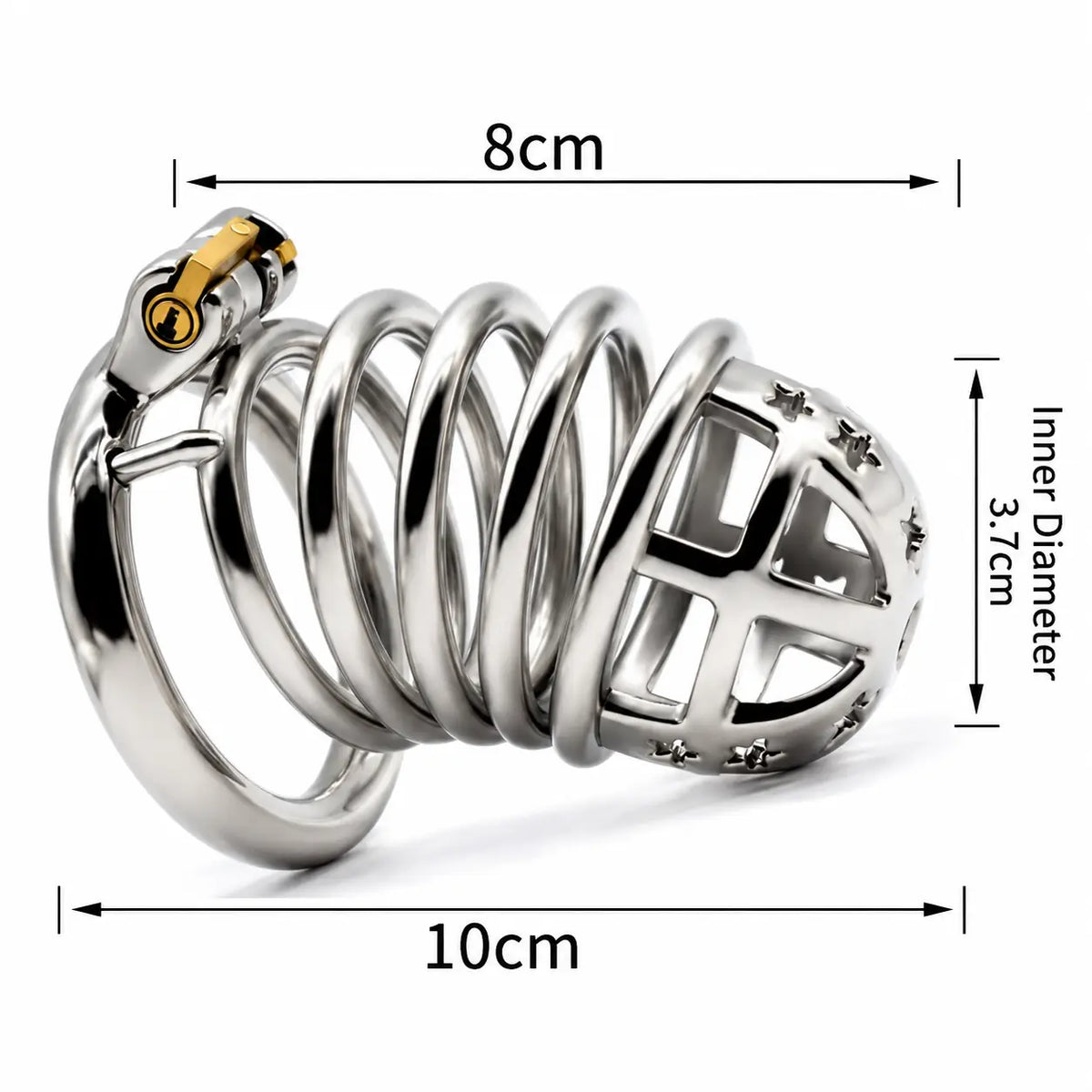 JTS S221 XL circular-ring diagram showing 80 mm cage length, 100 mm assembled length and 37 mm inner diameter	