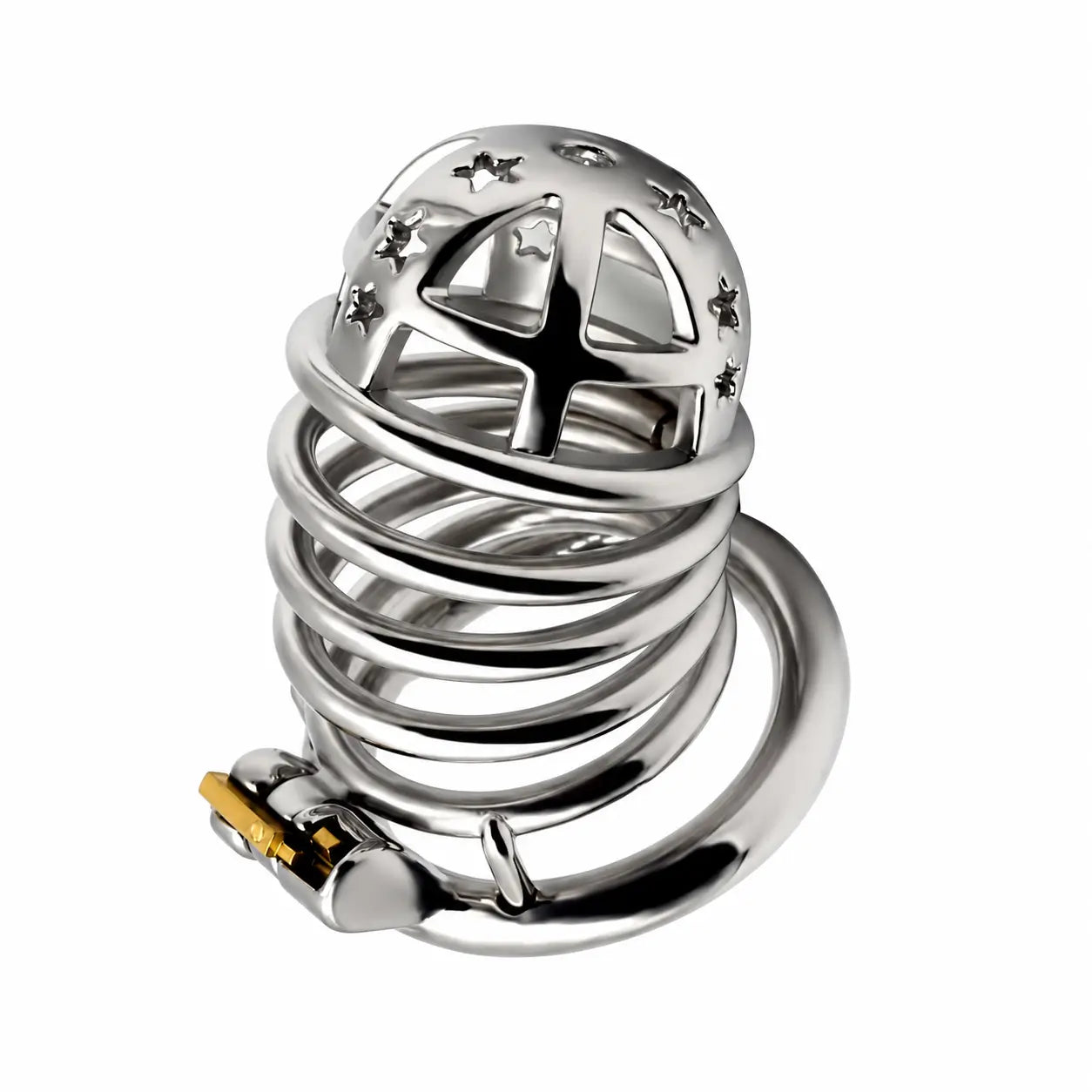 Top angled view of the JTS S221 XL star-front cage with circular base ring	
