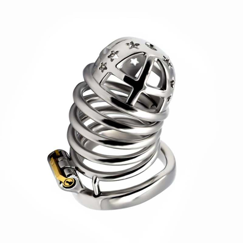 Top angled view of the JTS S221 XL star-front cage with curved base ring	