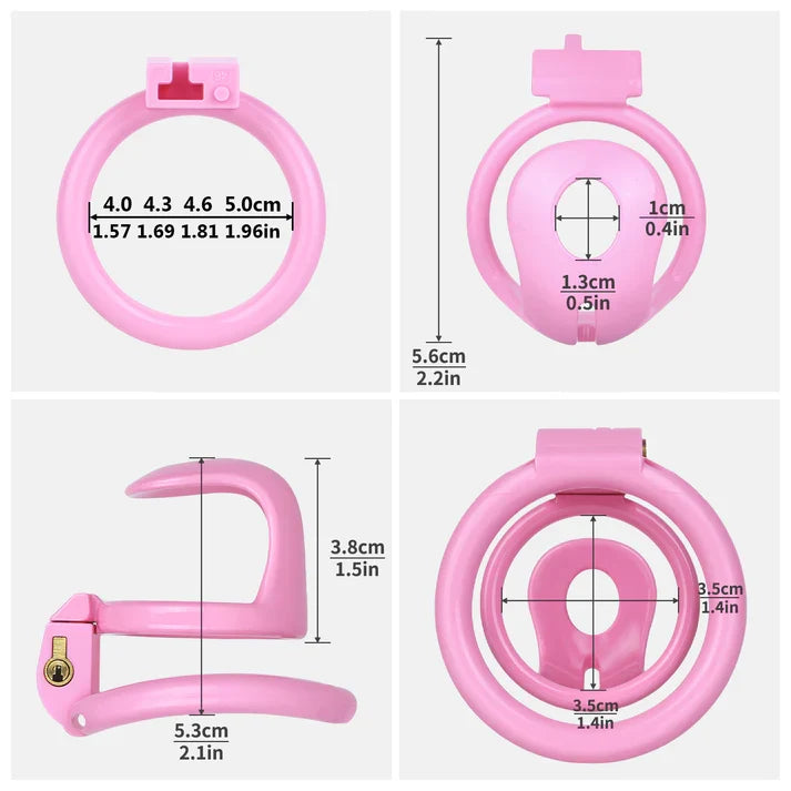 Semi-open cage dimensions with four ring sizes