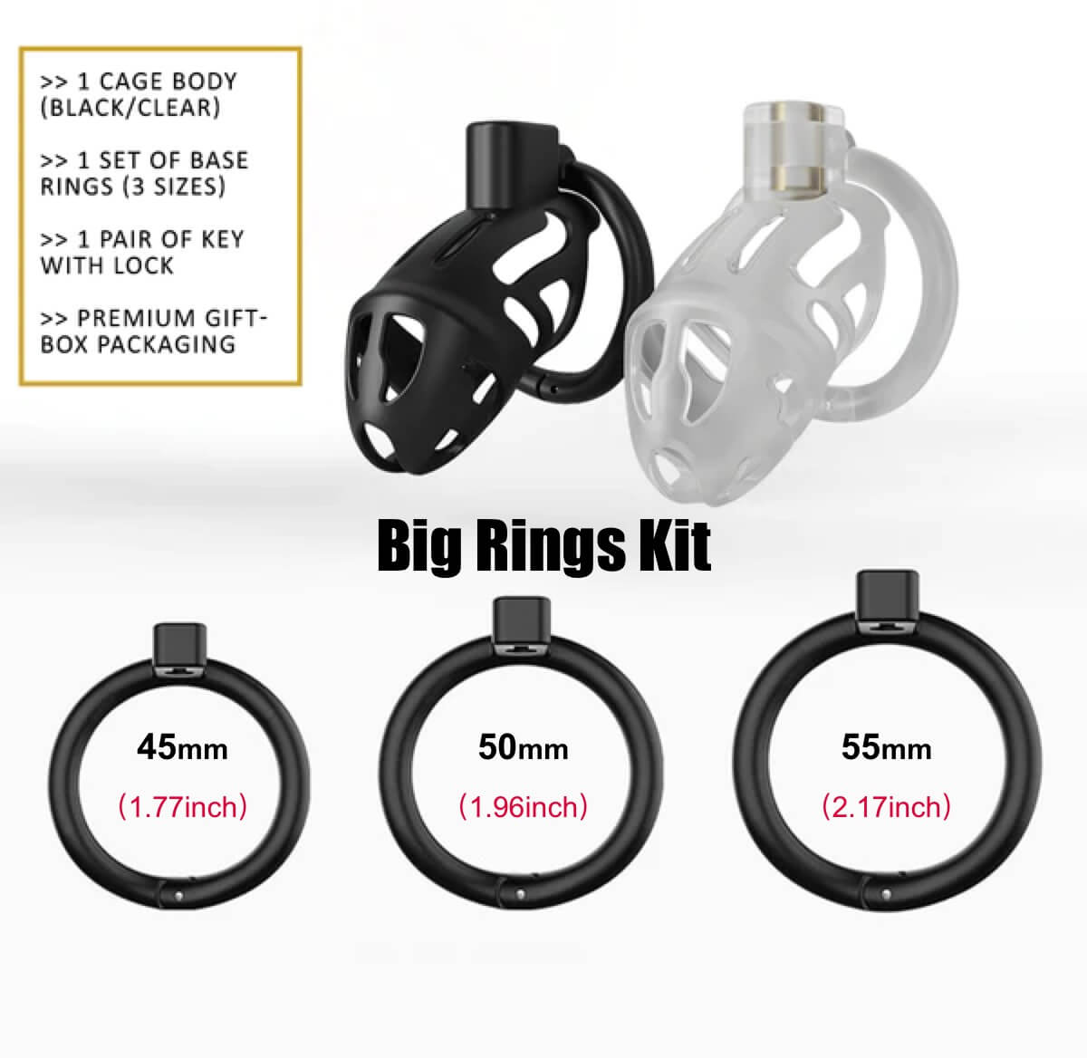 Sevanda Cobra Chastity Cage Resin