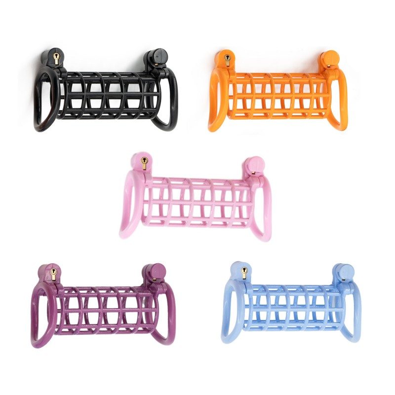 Two-person shared resin cages in five color options