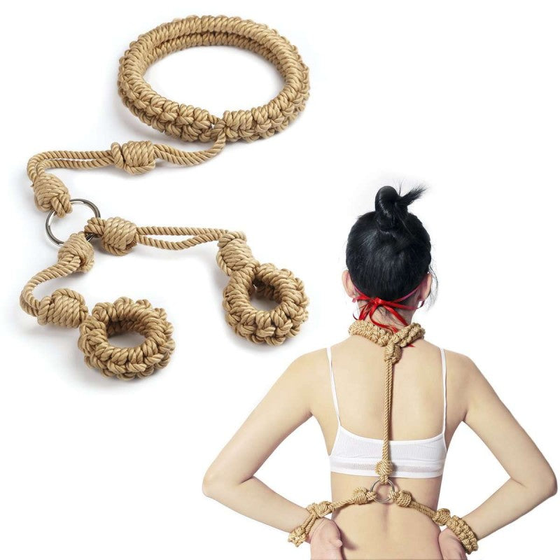 Shibari Rope Back Restraint – Premium BDSM Gear for Bondage Aesthetic & Full-Body Restraint