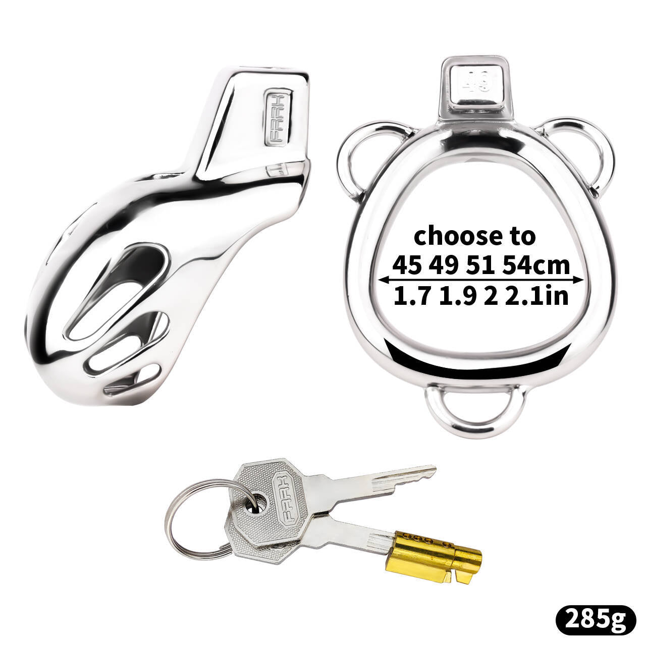 Premium Chastity Cage With Strap