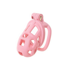 Skin-friendly Pink Cobra Chastity Cage
