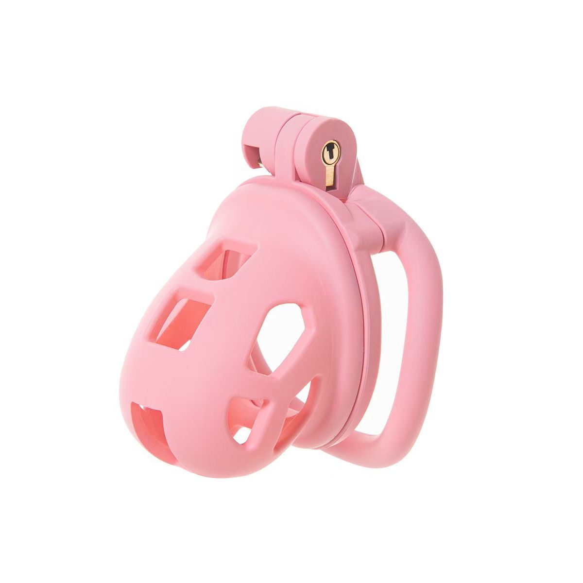 Skin-friendly Pink Cobra Chastity Cage