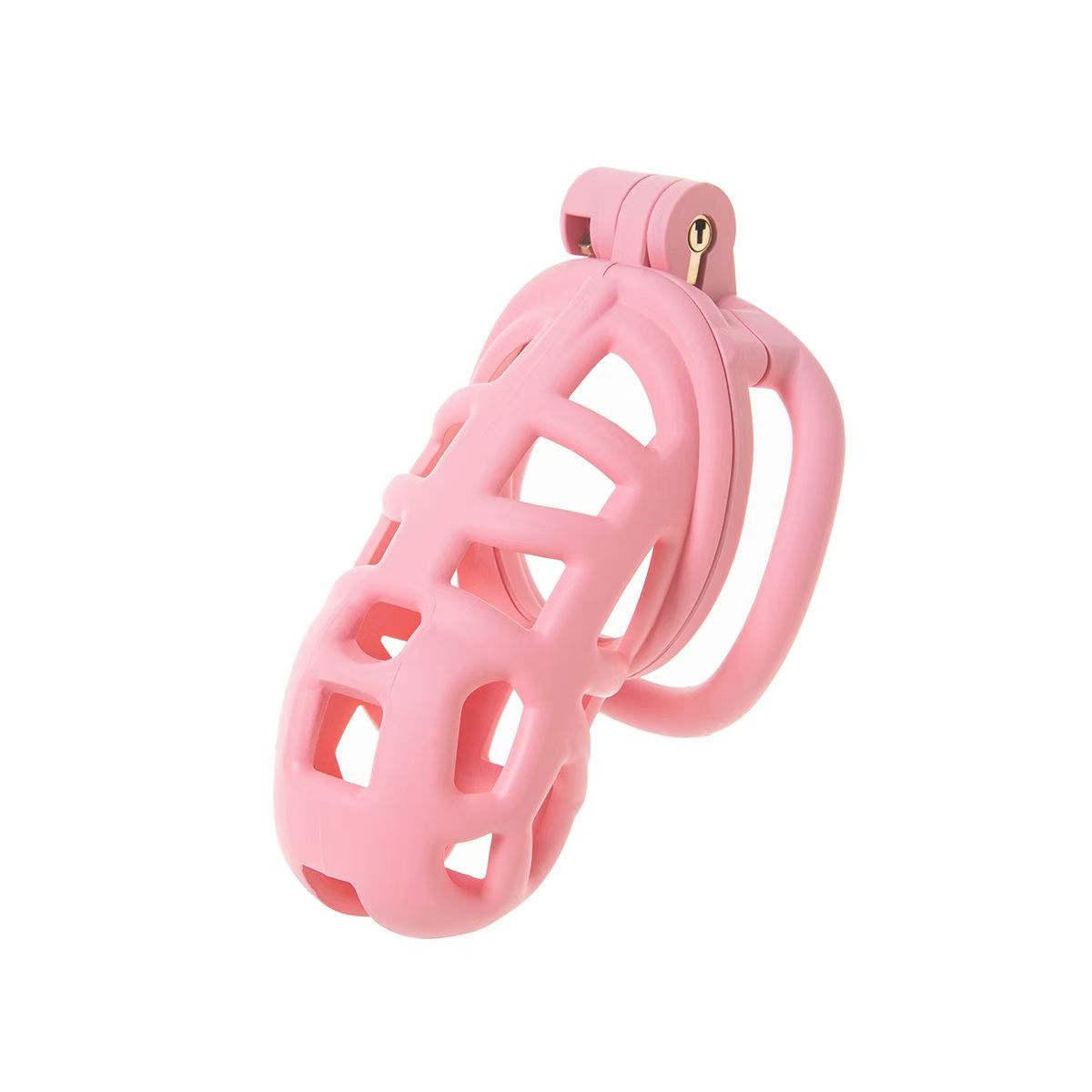 Skin-friendly Pink Cobra Chastity Cage