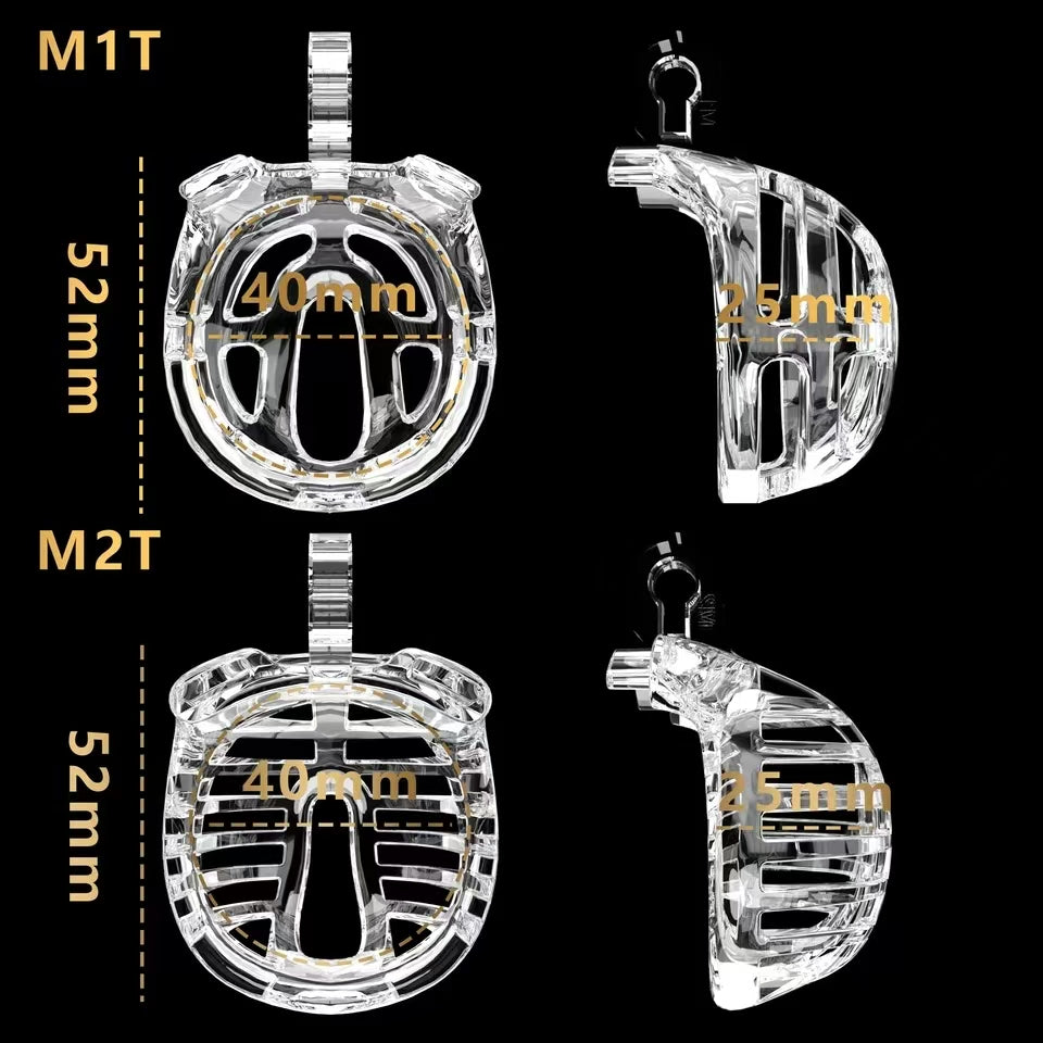 Small Chastity Cage 5 with Catheter Colors to choose