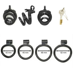 Coiled Snake Resin Chastity Cage