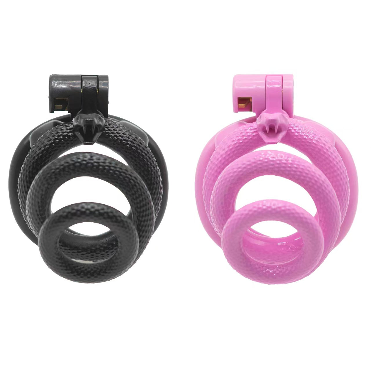 Coiled Snake Resin Chastity Cage