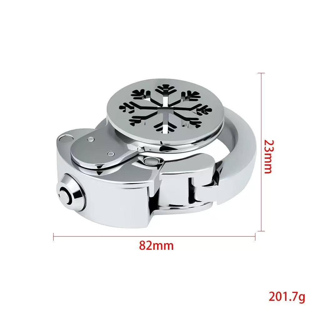 Snowflake inverted flat cage with listed 201.7 g weight
