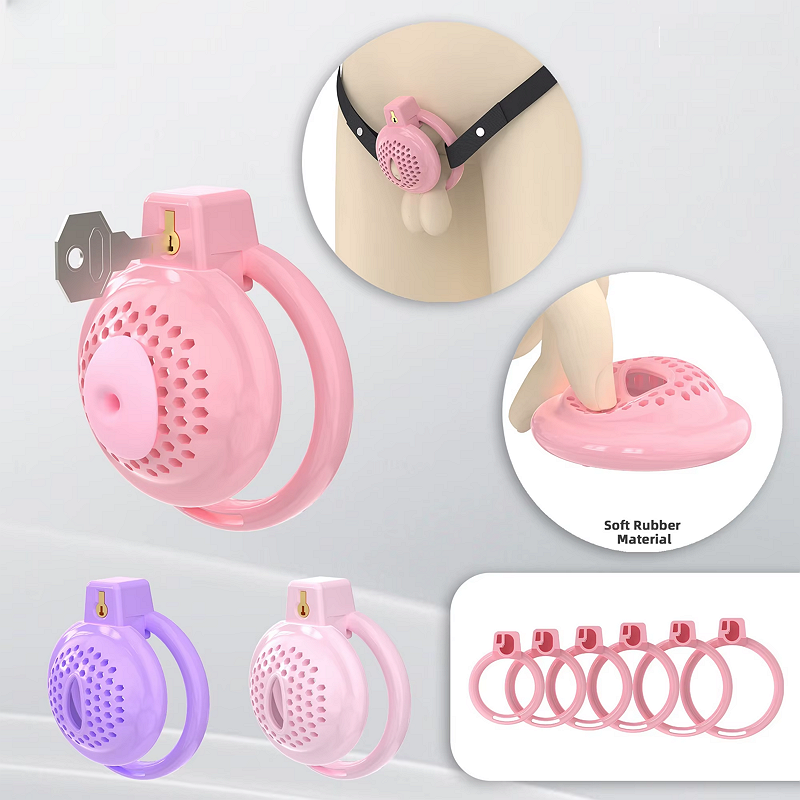 Flat Soft Cock Cage With Belt