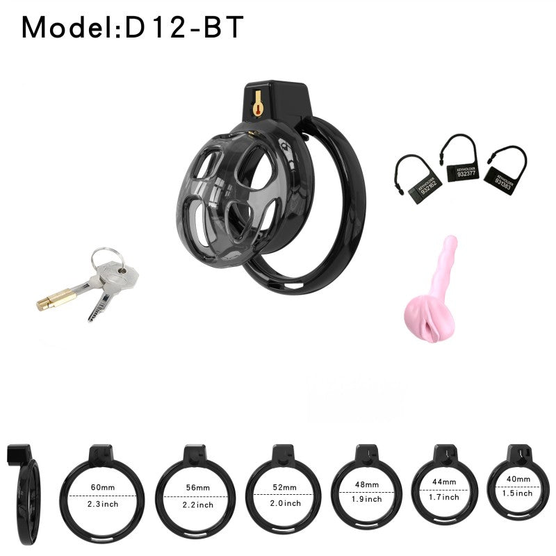 Nub black Soft Cobra cage set with six rings and locks