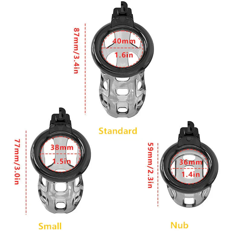 Soft Cobra Nub, Small and Standard cage dimensions