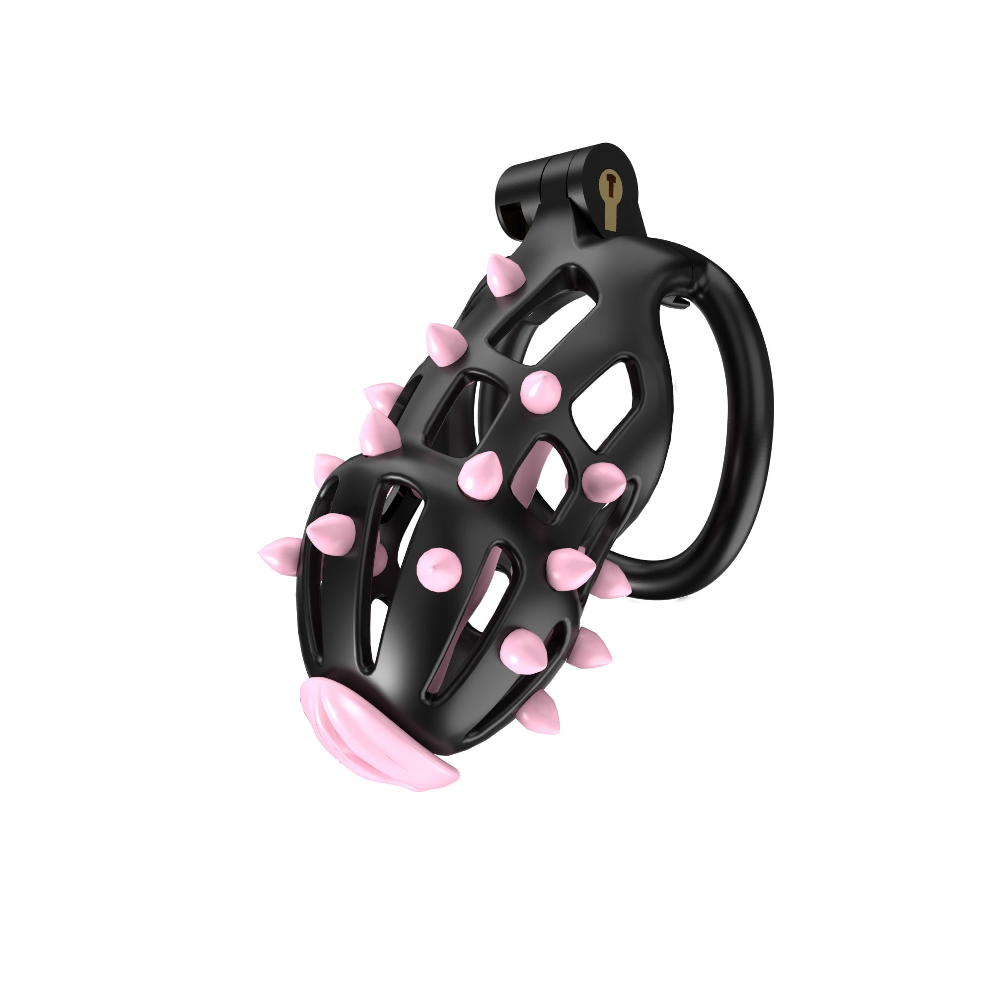 Stripe Cobra Chastity Kits with Spikes pegs