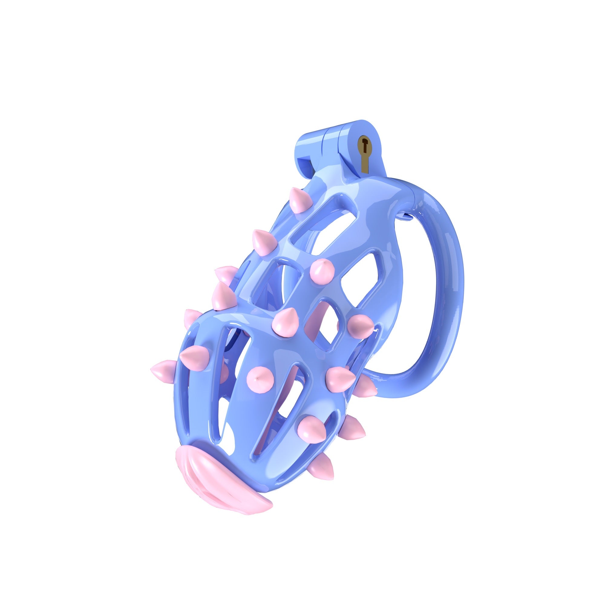 Stripe Cobra Chastity Kits with Spikes pegs