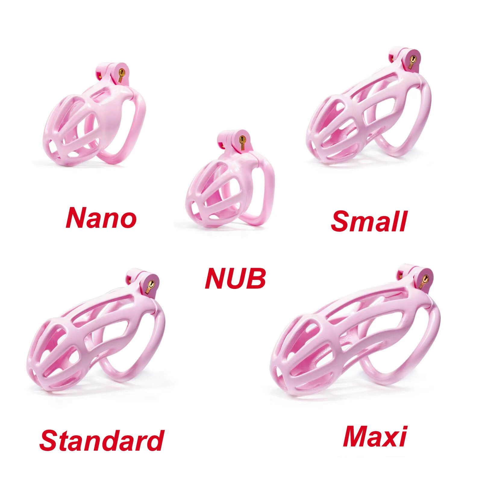 Nano | Pink Stripe Cobra Chastity Kits