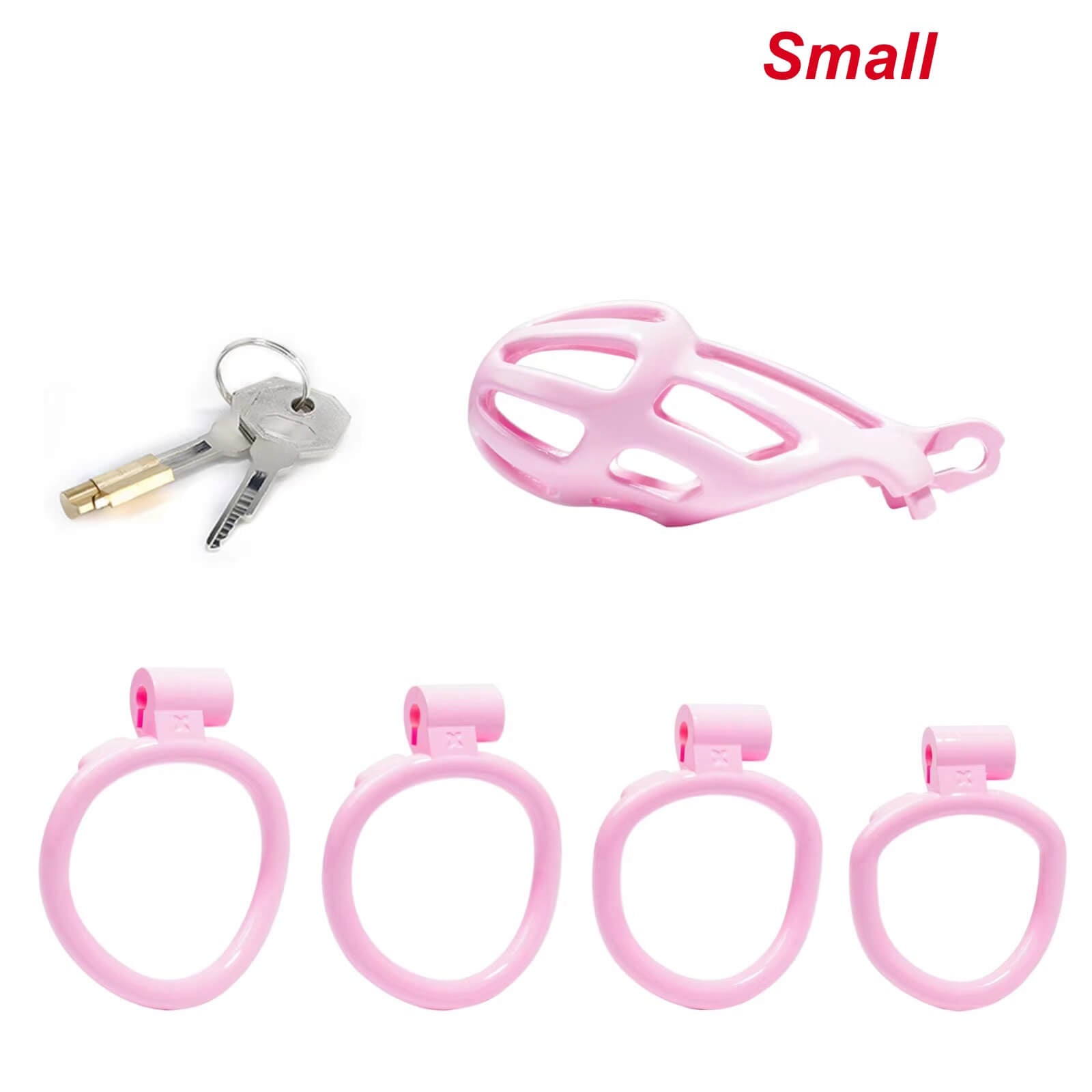Small | Pink Stripe Cobra Chastity Kits