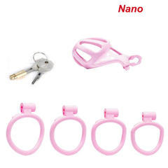 Nano | Pink Stripe Cobra Chastity Kits