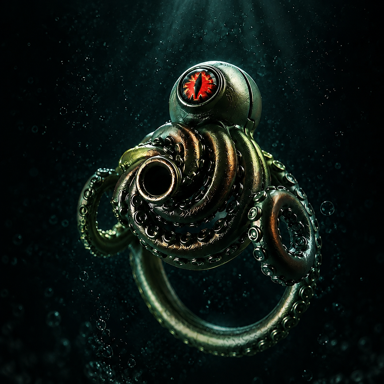 Cthulhu Eye Tentacle Resin Chastity Cage