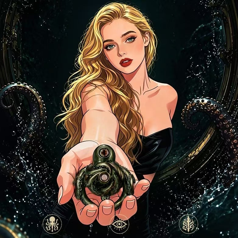 Cthulhu Eye Tentacle Resin Chastity Cage
