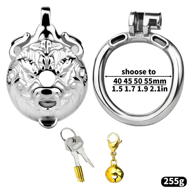 bull cage with 40 to 55mm ring lock and bell