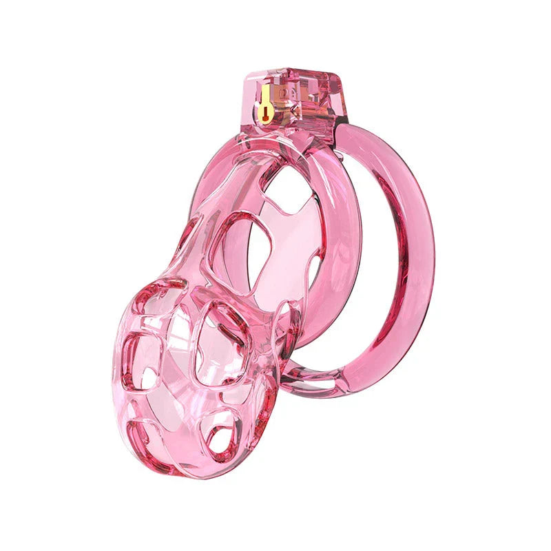 Transparent pink Soft Cobra silicone cage and ring