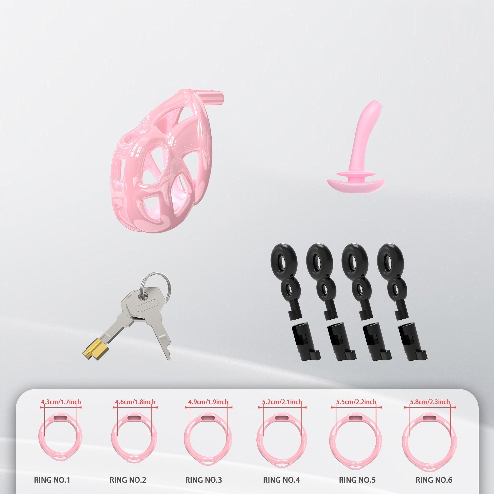Pearlish Invisible Cobra Chastity Cage