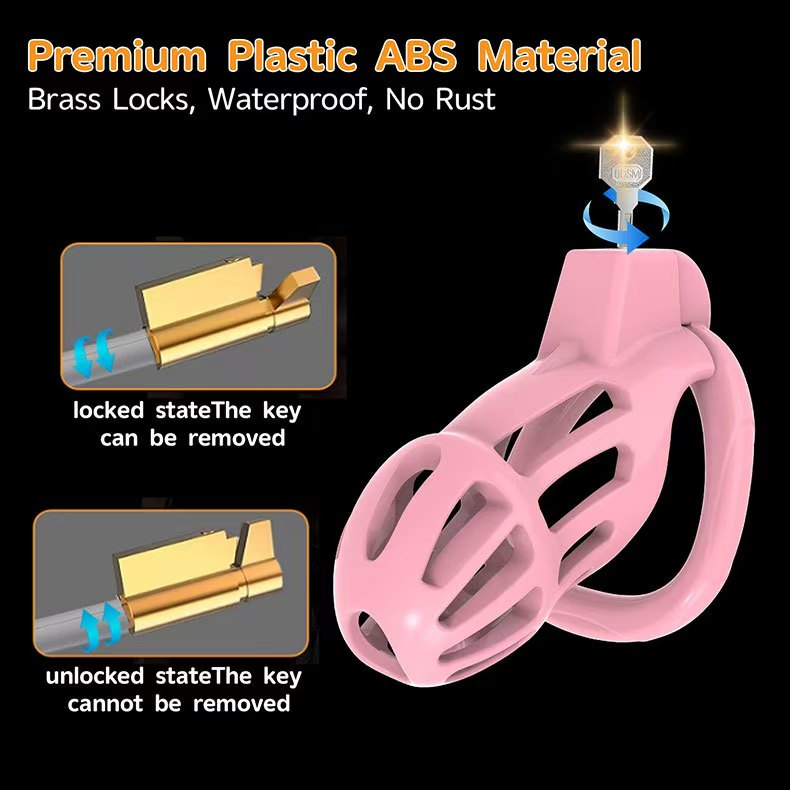 Vertical-Slot Vented Resin Chastity Cage