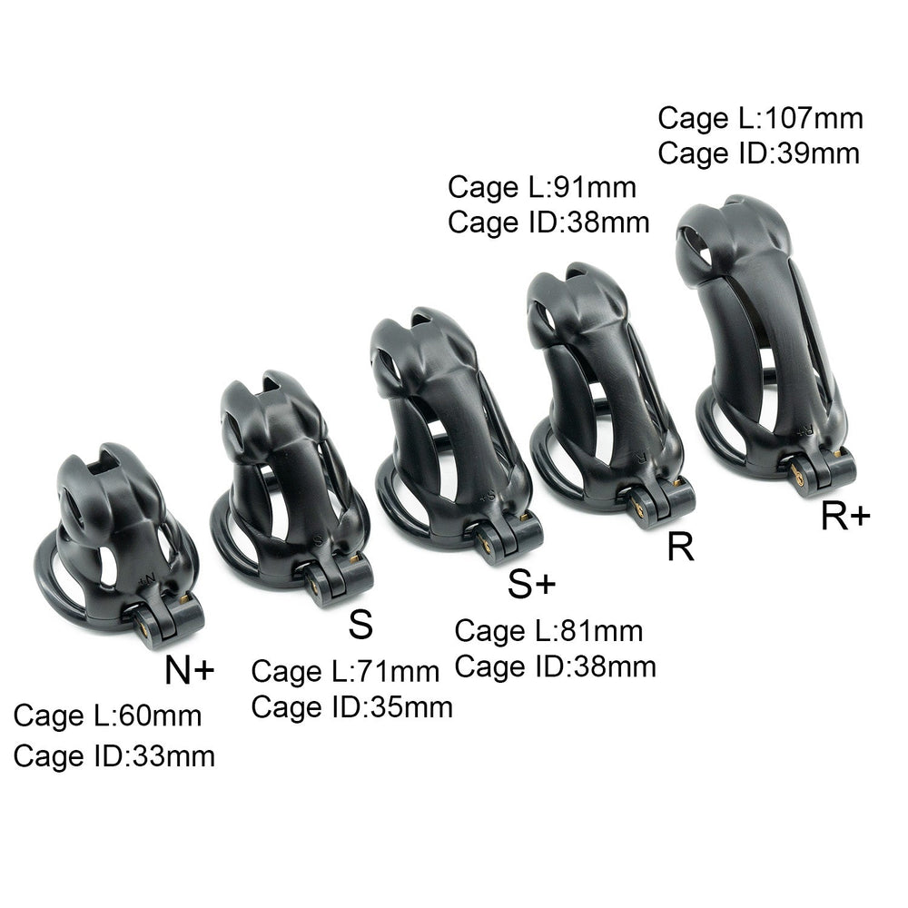 Viper N+ S S+ R and R+ cage length and diameter chart