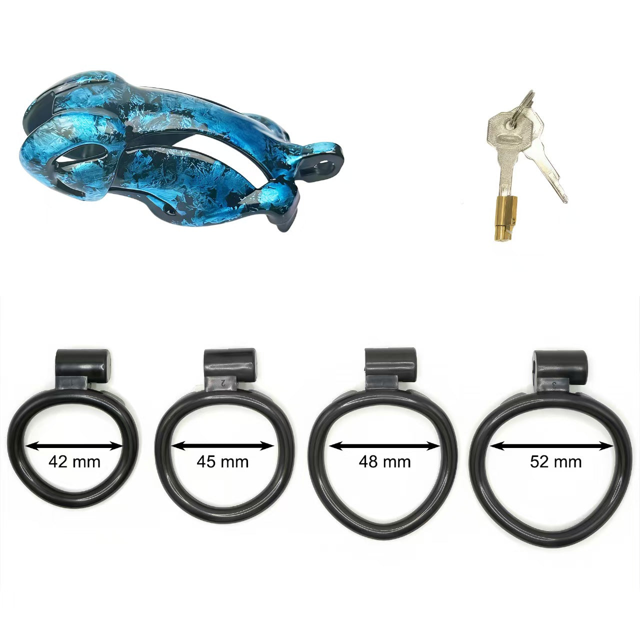 Viper Marbled Camo Resin Chastity Cage