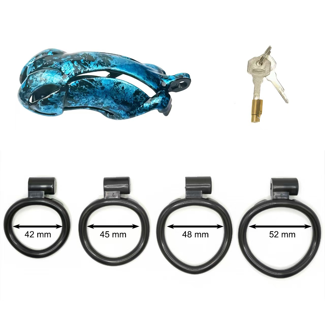 Viper Marbled Camo Resin Chastity Cage