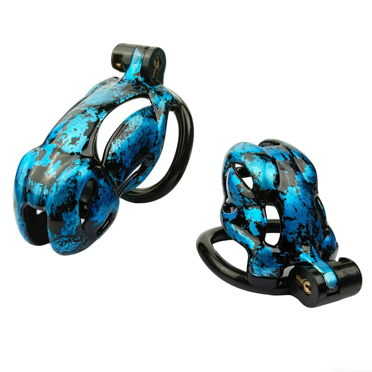 Viper Marbled Camo Resin Chastity Cage