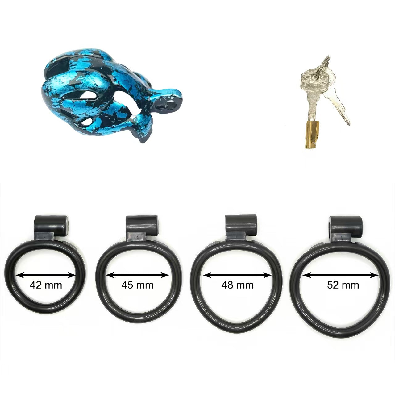 Viper Marbled Camo Resin Chastity Cage
