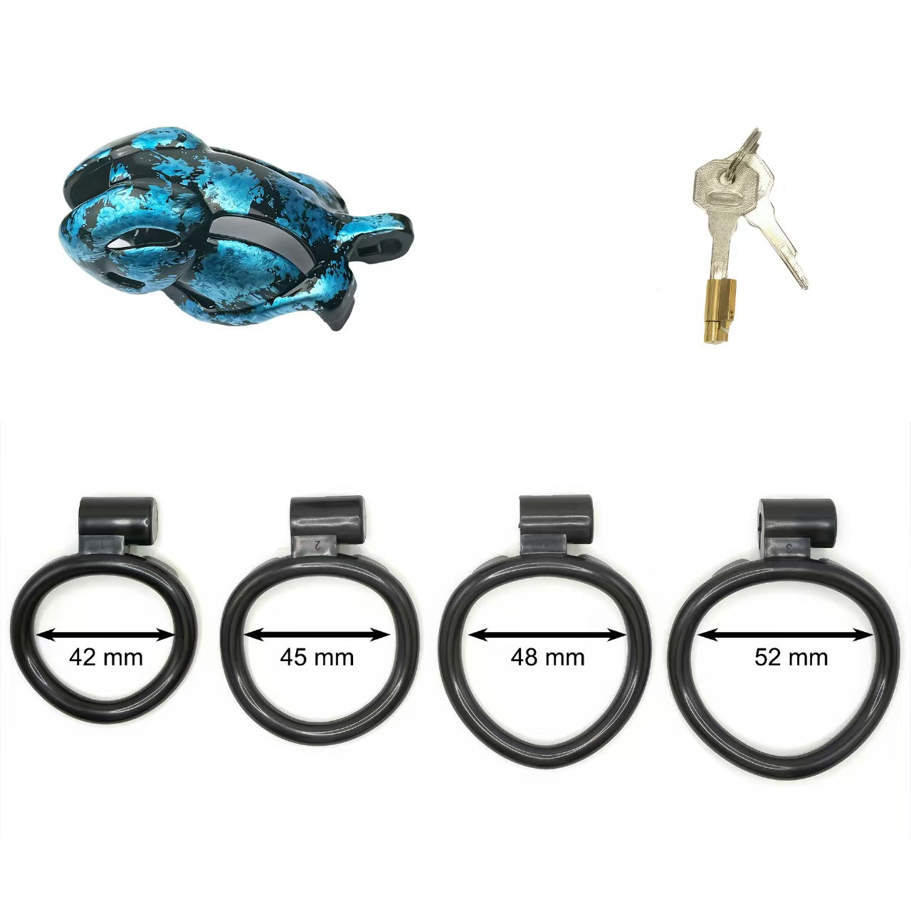 Viper Marbled Camo Resin Chastity Cage