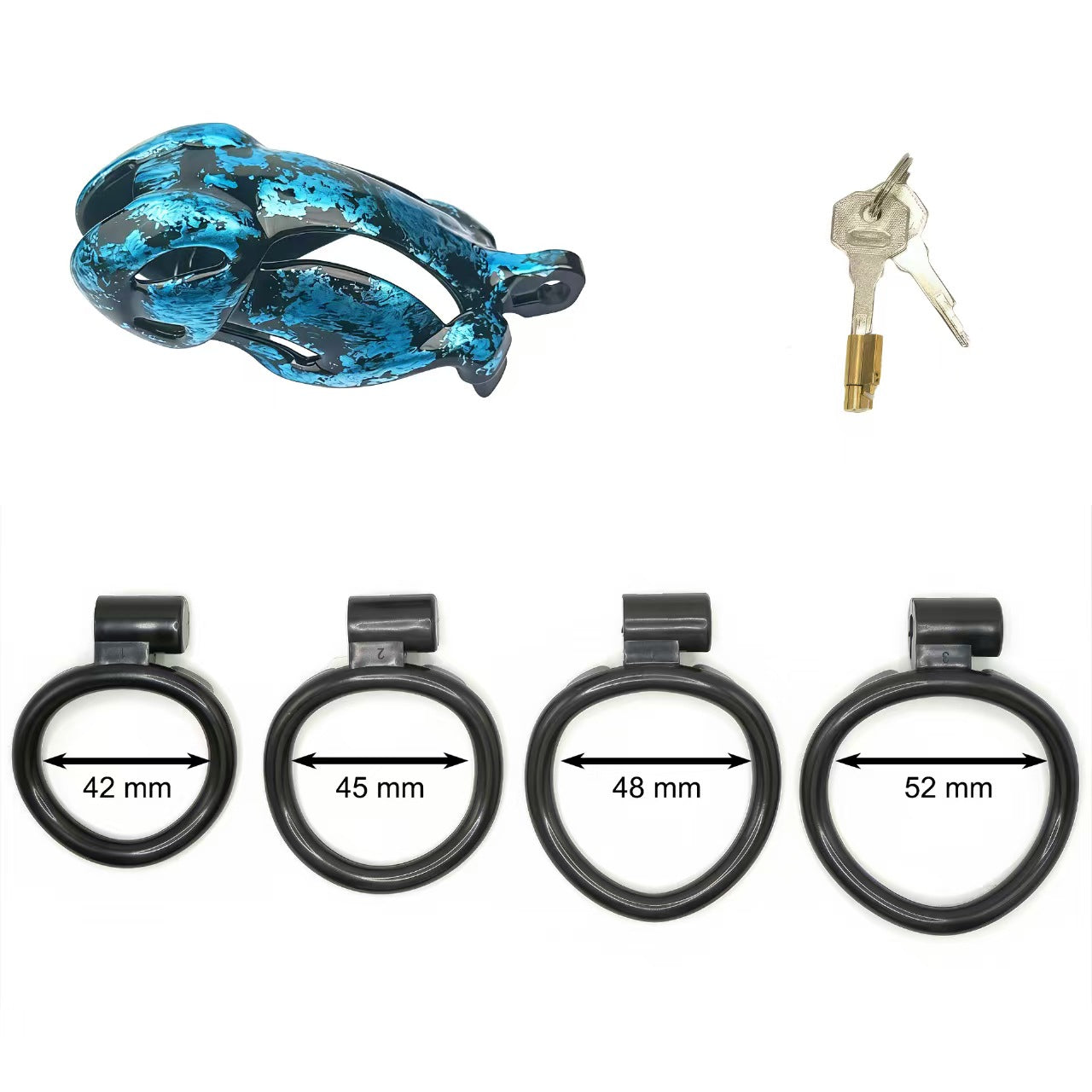 Viper Marbled Camo Resin Chastity Cage